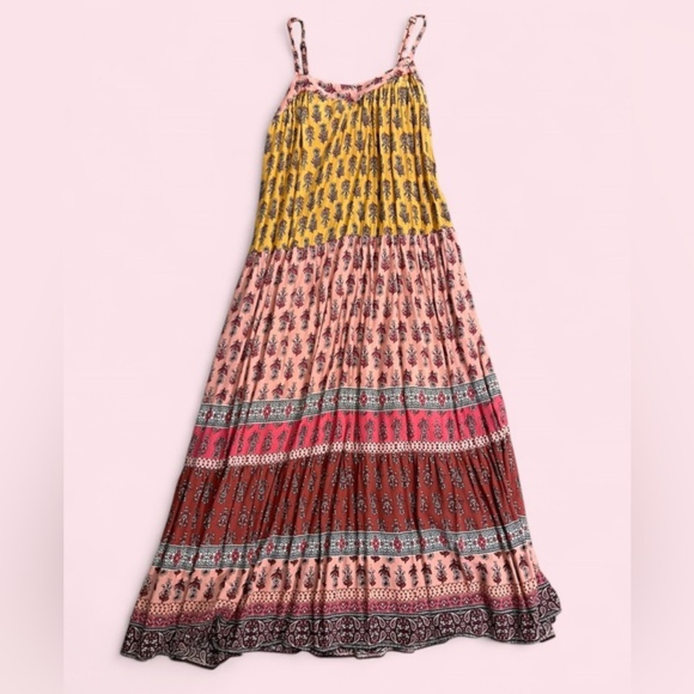 Bohemian Noodle Strap Knox Rose Maxi Dress